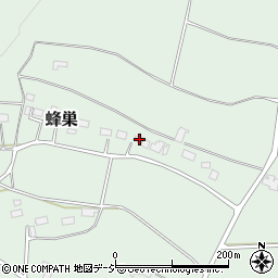栃木県大田原市蜂巣396周辺の地図
