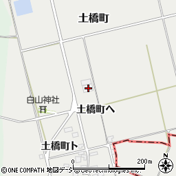 石川県羽咋市土橋町ヘ周辺の地図
