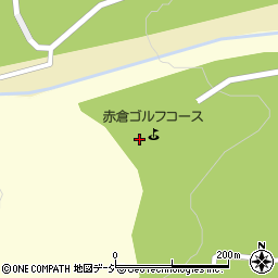 赤倉ゴルフコース周辺の地図