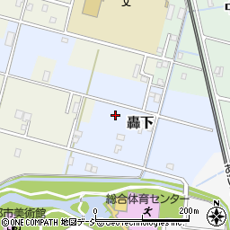 富山県黒部市轟下周辺の地図