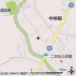 栃木県大田原市中田原2089-35周辺の地図