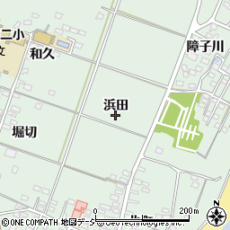 福島県いわき市勿来町関田浜田周辺の地図