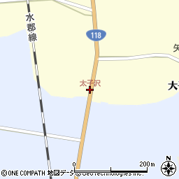 太子沢周辺の地図