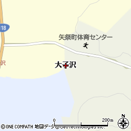 福島県東白川郡矢祭町金沢大子沢周辺の地図