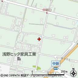 富山県黒部市中新周辺の地図