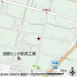 富山県黒部市中新周辺の地図