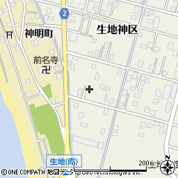 富山県黒部市生地神区207-3周辺の地図
