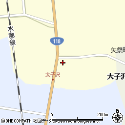 福島県東白川郡矢祭町戸塚大子沢周辺の地図