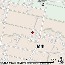 富山県黒部市植木周辺の地図