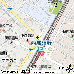 西那須野駅周辺の地図