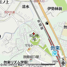 福島県いわき市勿来町関田寺下周辺の地図
