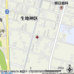 富山県黒部市生地神区223-1周辺の地図