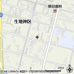 富山県黒部市生地神区251周辺の地図