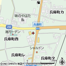 石川県羽咋市兵庫町ヨ周辺の地図