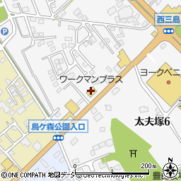 ワークマンプラス西那須野店周辺の地図