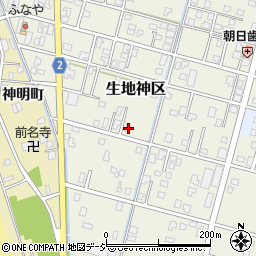 富山県黒部市生地神区245-2周辺の地図