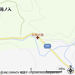矢塚大橋周辺の地図