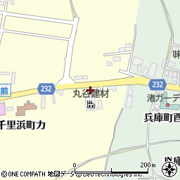 石川県羽咋市千里浜町ワ周辺の地図