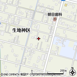富山県黒部市生地神区258-1周辺の地図