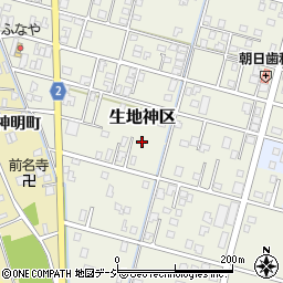 富山県黒部市生地神区245-4周辺の地図