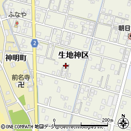 富山県黒部市生地神区244-3周辺の地図