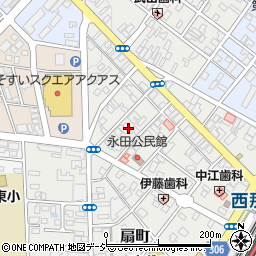 栃木県那須塩原市永田町11周辺の地図