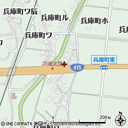 石川県羽咋市兵庫町チ周辺の地図