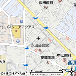 栃木県那須塩原市永田町11-17周辺の地図