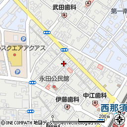 栃木県那須塩原市永田町11-1周辺の地図