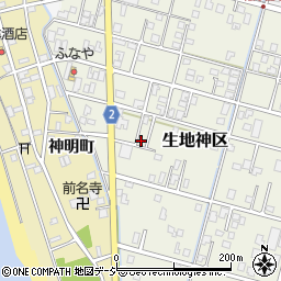富山県黒部市生地神区272-1周辺の地図