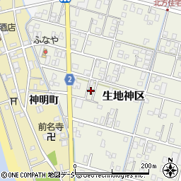 富山県黒部市生地神区272-5周辺の地図