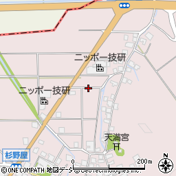 石川県羽咋郡宝達志水町杉野屋た周辺の地図