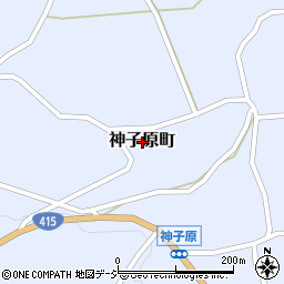 石川県羽咋市神子原町周辺の地図