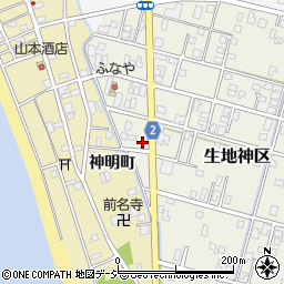 富山県黒部市生地神区276周辺の地図