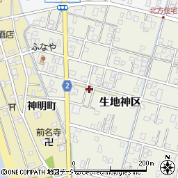 富山県黒部市生地神区272-3周辺の地図