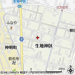 富山県黒部市生地神区319周辺の地図