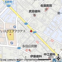 栃木県那須塩原市永田町13周辺の地図
