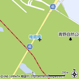 権蔵橋周辺の地図
