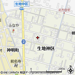 富山県黒部市生地神区316周辺の地図