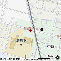高志野中学校前周辺の地図