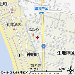 富山県黒部市生地神区301-1周辺の地図