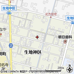 富山県黒部市生地神区325-2周辺の地図