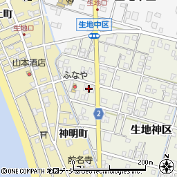 富山県黒部市生地神区302-3周辺の地図