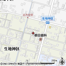 富山県黒部市生地神区351周辺の地図