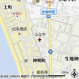 富山県黒部市生地神区281周辺の地図