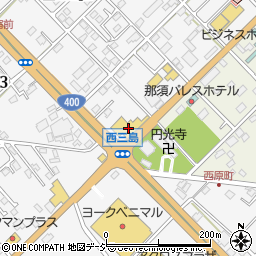 ＨｏｎｄａＣａｒｓ栃木中西那須野店周辺の地図