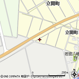石川県羽咋市立開町周辺の地図