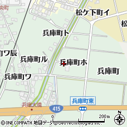 石川県羽咋市兵庫町ホ周辺の地図