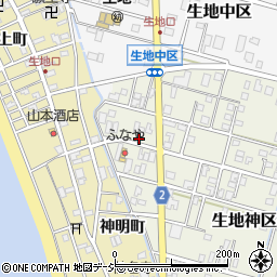 富山県黒部市生地神区283周辺の地図