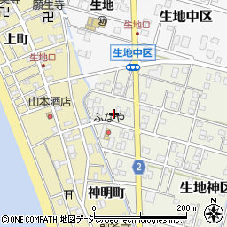 富山県黒部市生地神区285-1周辺の地図